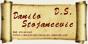 Danilo Stojančević vizit kartica